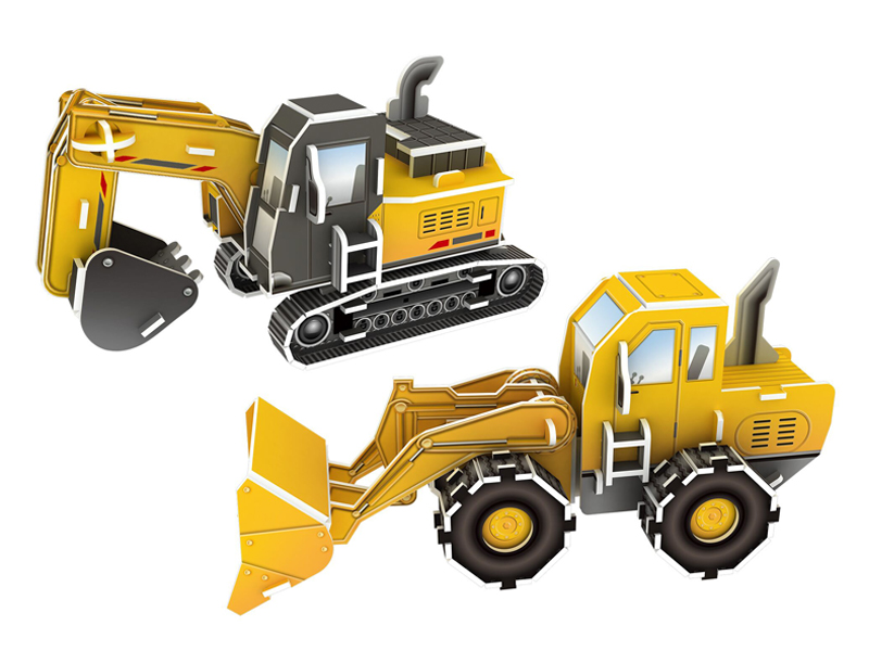 69Pcs 3D Puzzle Engineering Vehicle