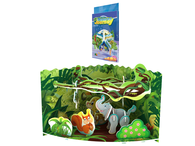 22Pcs 3D Puzzle Nature Tour - Tropical Rainforest