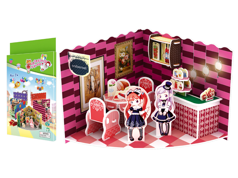 39Pcs 3D Puzzle Shopping Street - Dessert Shop