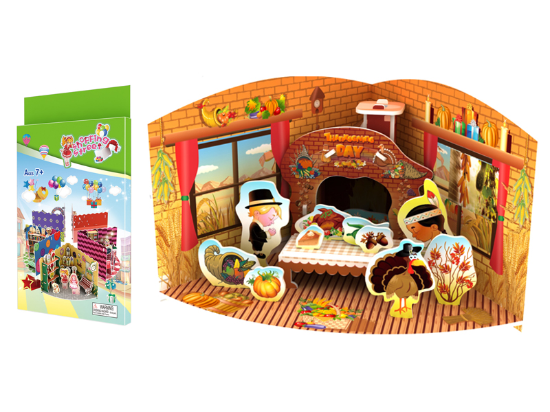 18Pcs 3D Puzzle Thanksgiving