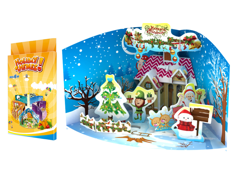 18Pcs 3D Puzzle Christmas
