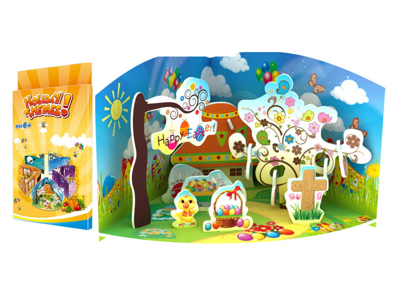 14Pcs 3D Puzzle Easter Day