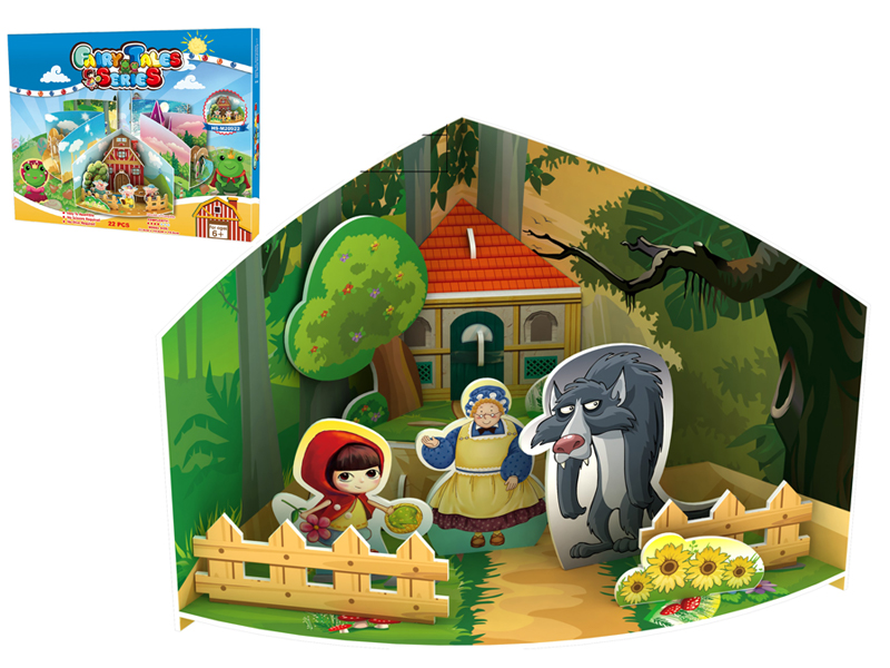 14Pcs 3D Puzzle Fairy Tale Series - Little Red Riding Hood