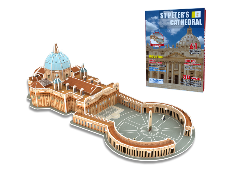 61Pcs 3D Puzzle St Peter'S Church