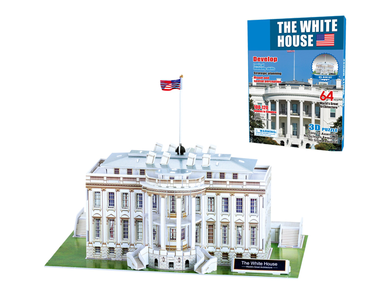 64Pcs 3D Puzzle The White House
