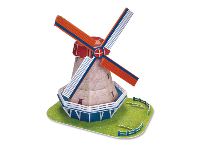 45Pcs 3D Puzzle Windmill Ranch