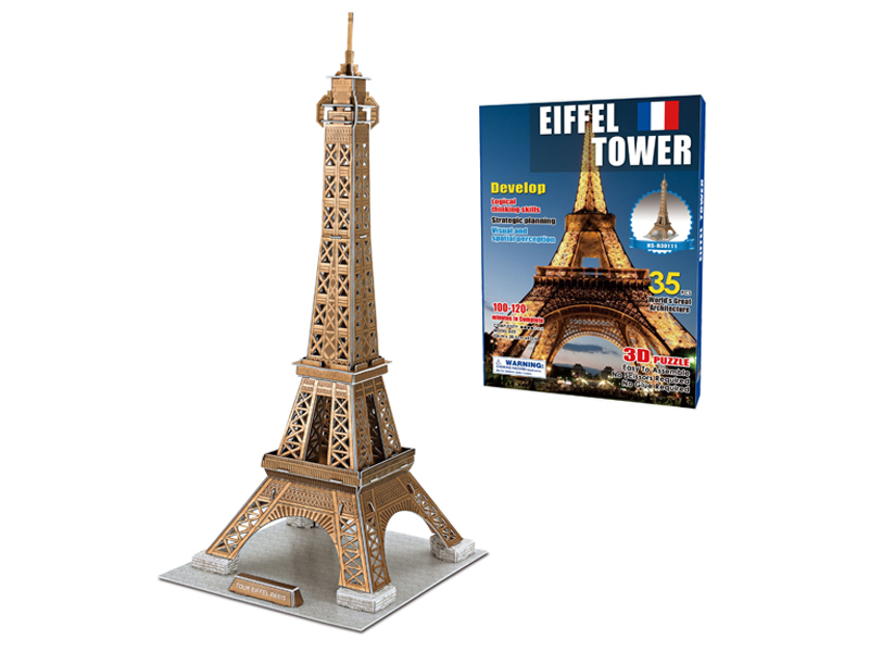 35Pcs 3D Puzzle Eiffel Tower