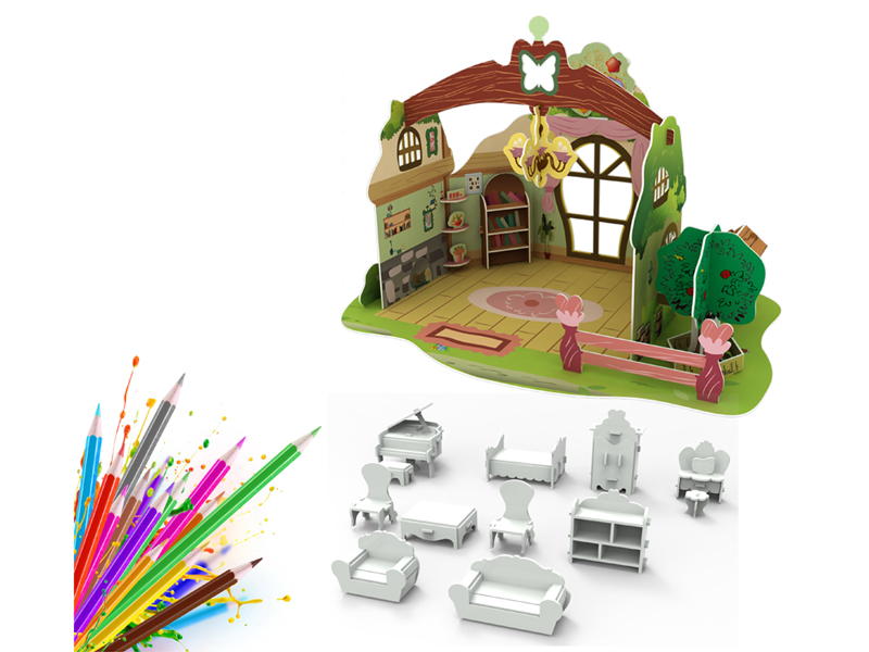 69Pcs 3D Puzzle Living Room