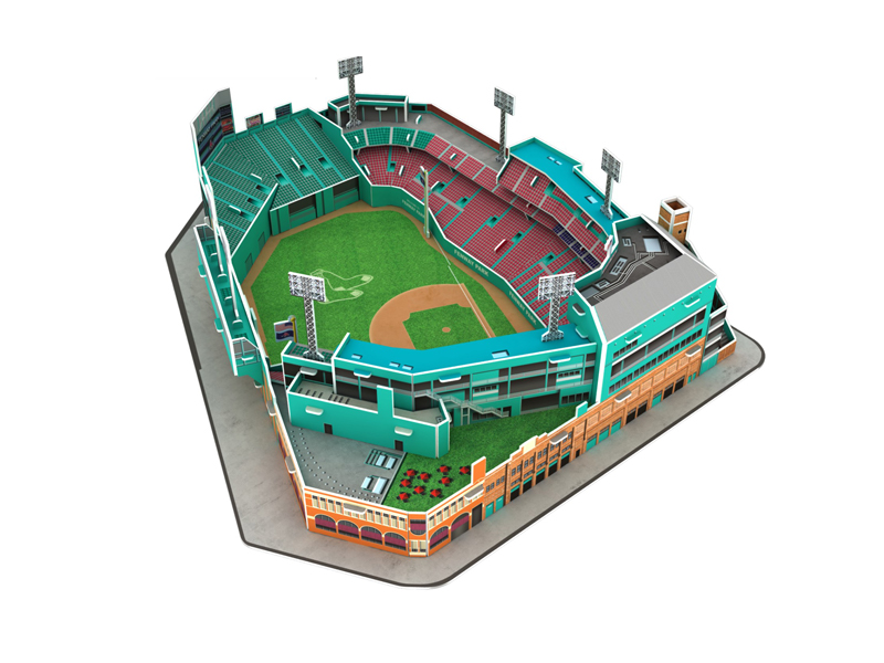 66PCS 3D Puzzle Fenway Baseball Field