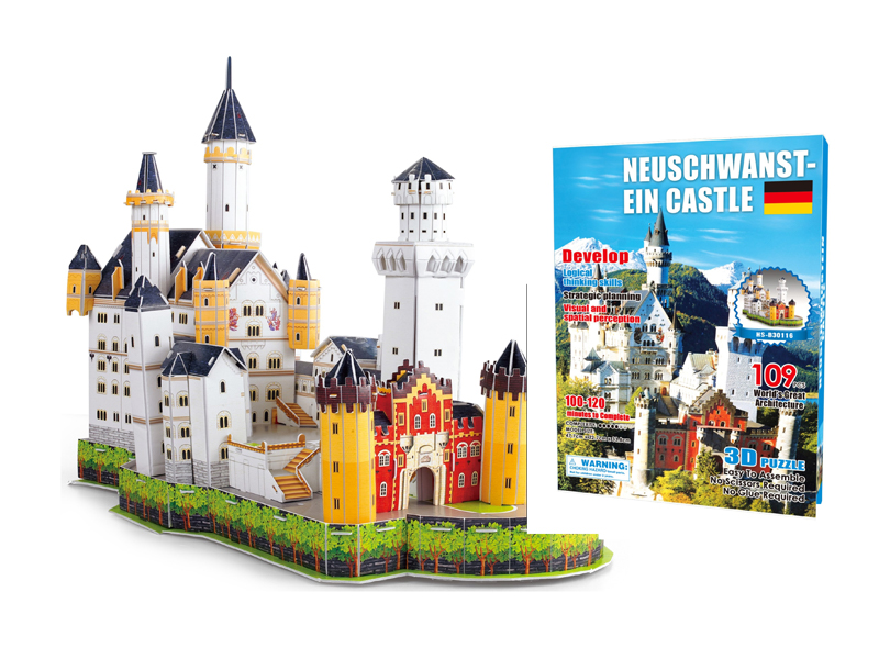 109Pcs 3D Puzzle Neuschwanstein Castle