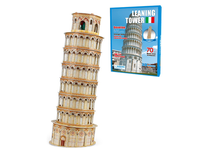 70Pcs 3D Puzzle The Leaning Tower Of Pisa