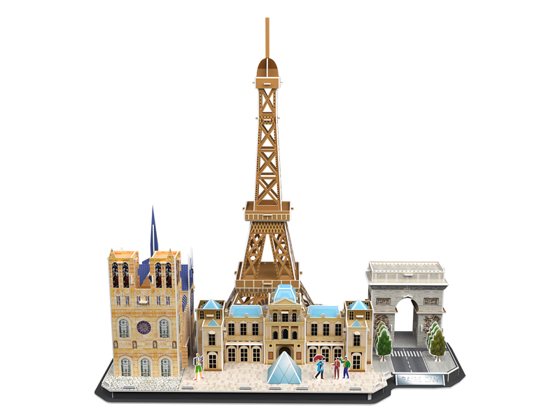 104Pcs 3D Puzzle Paris, France With Light