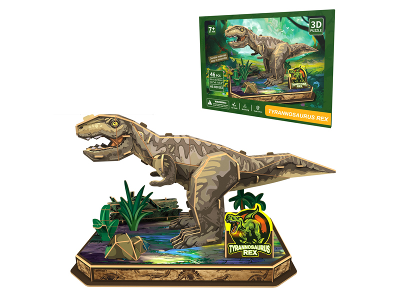 46Pcs 3D Puzzle Tyrannosaurus Rex