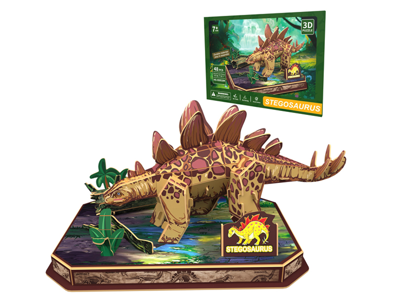 48Pcs 3D Puzzle Stegosaurus