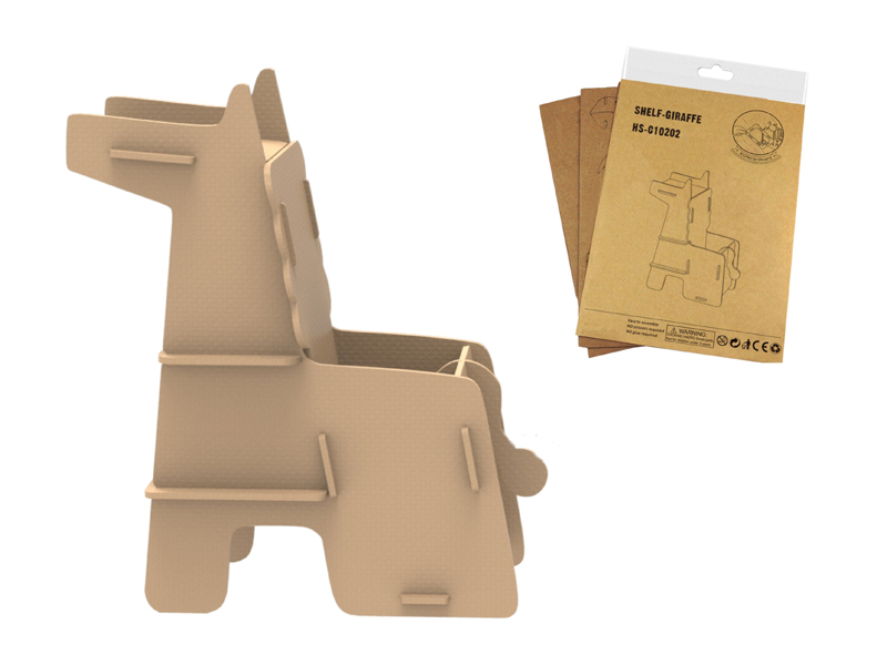 7Pcs 3D Puzzle Giraffe Storage Rack