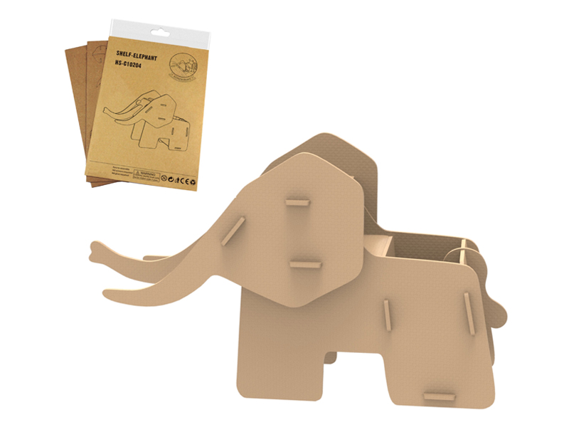 9Pcs 3D Puzzle Elephant Storage Rack