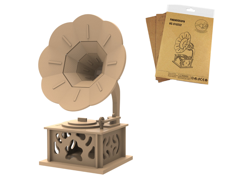 39Pcs 3D Puzzle Phonograph