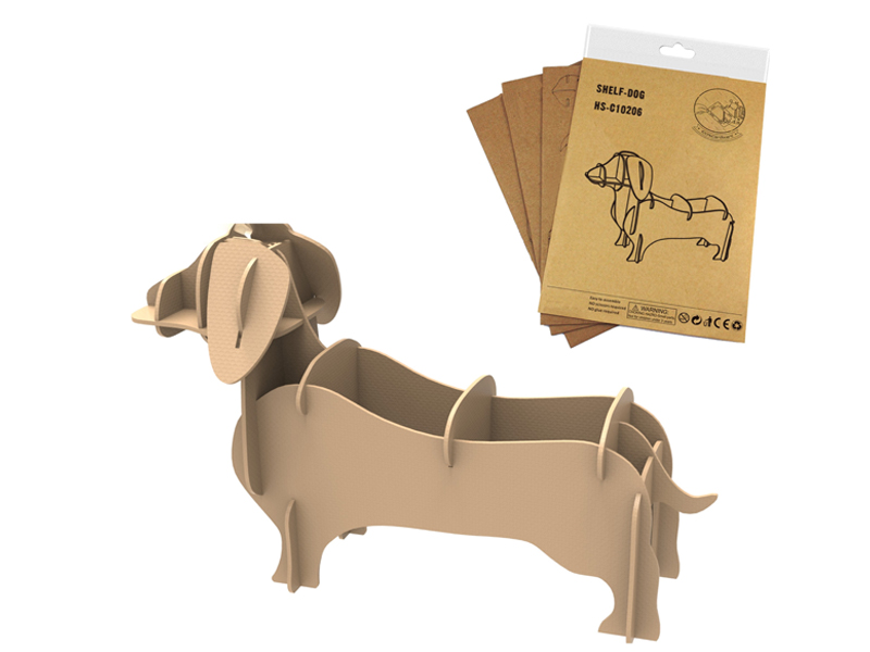 16Pcs 3D Puzzle Dog Storage Rack