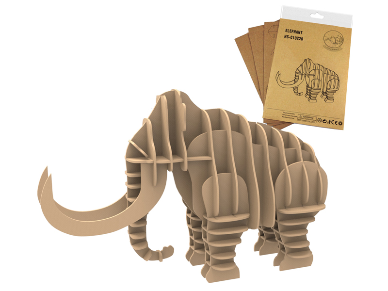 50Pcs 3D Puzzle Elephant