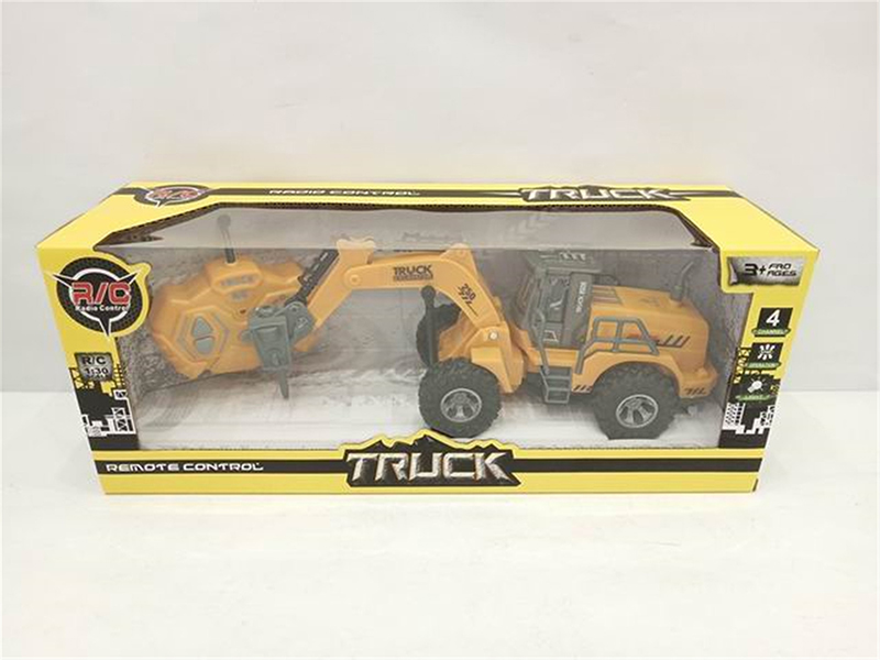 4-Channel Remote Control Engineering Truck With Light(Not Included  Batteries)