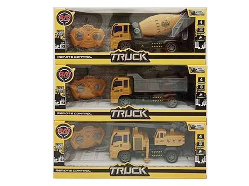 4-Channel Remote Control Engineering Truck With Light(Not Included  Batteries)