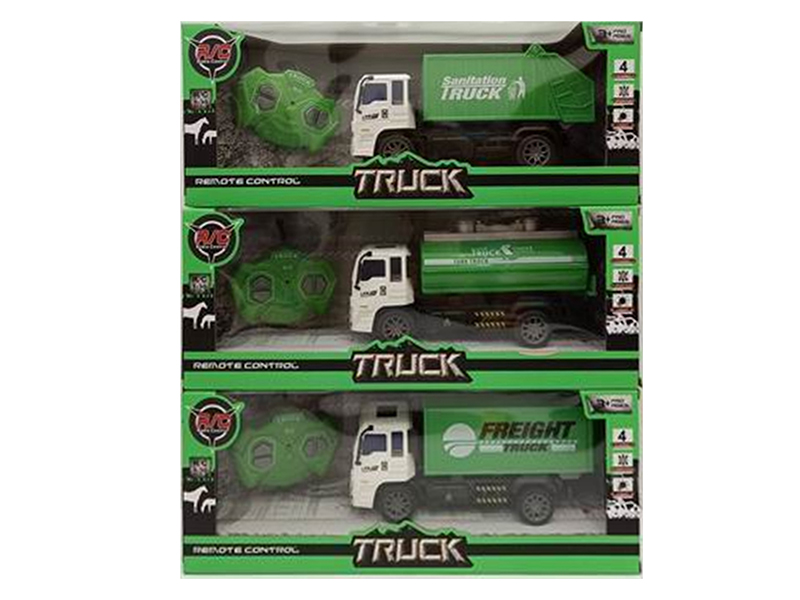 4-Channel Remote Control Sanitation Truck With Light(Not Included  Batteries)