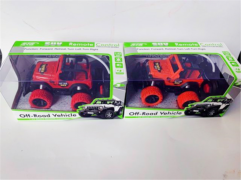 1:43 4-Channel Remote Control Graffiti Convertible Cross Country Car With Light(Not Included  Batteries)