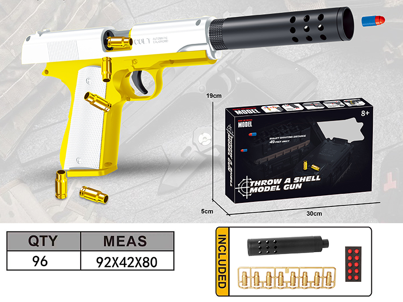 Colt 1911 Shell Throwing Soft Bullet Gun