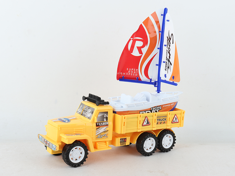 Friction Tow Truck With Sailboat