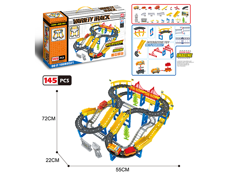 B/O Rail Train 145pcs