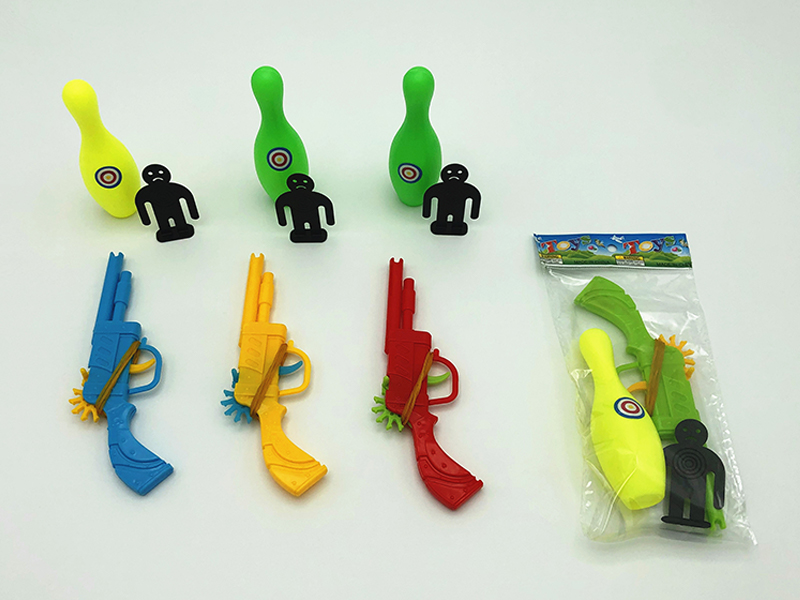 Bowling Rubber Gun Set