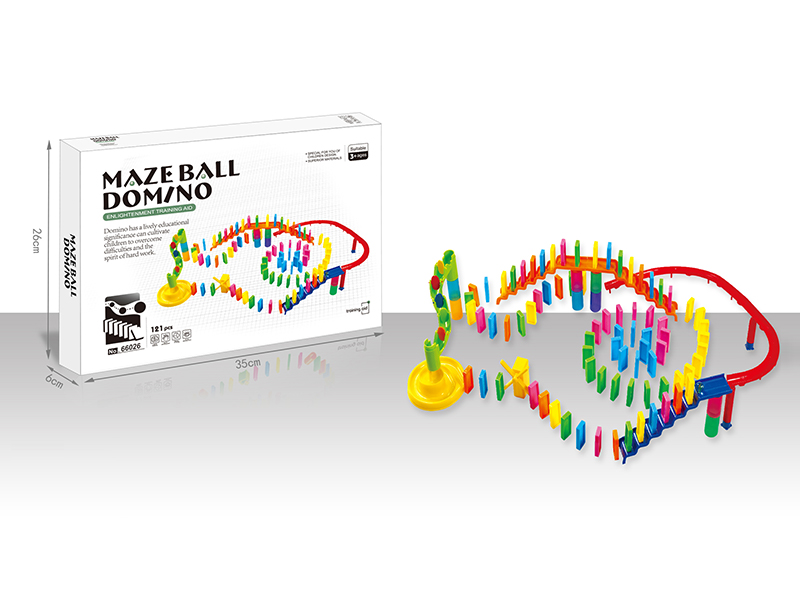 121PCS Domino Ball Track Building Blocks