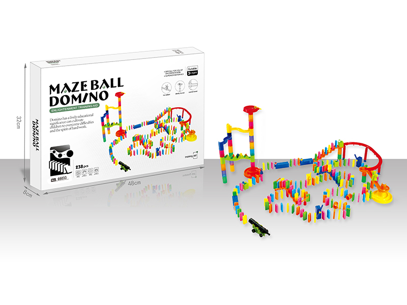 238PCS Domino Ball Track Building Blocks