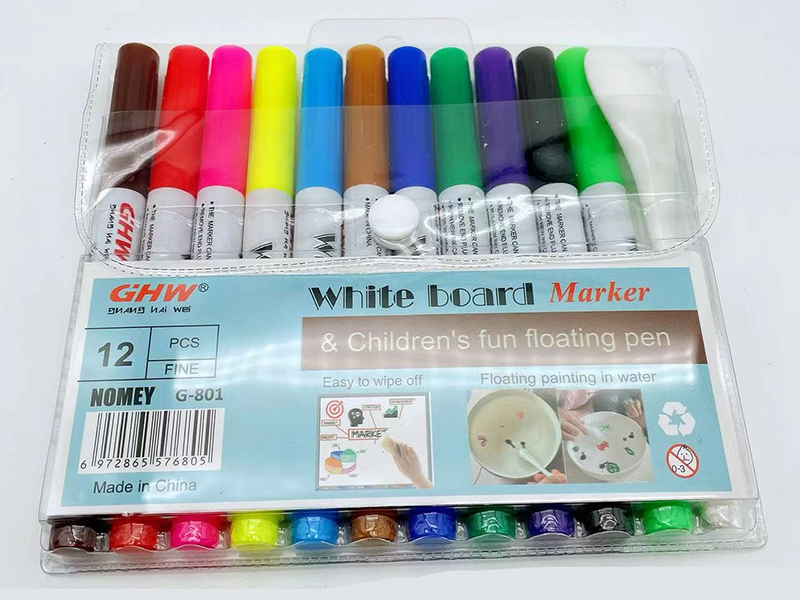 White Board Marker & Children's Fun Floating Pen 11pcs With Spoon