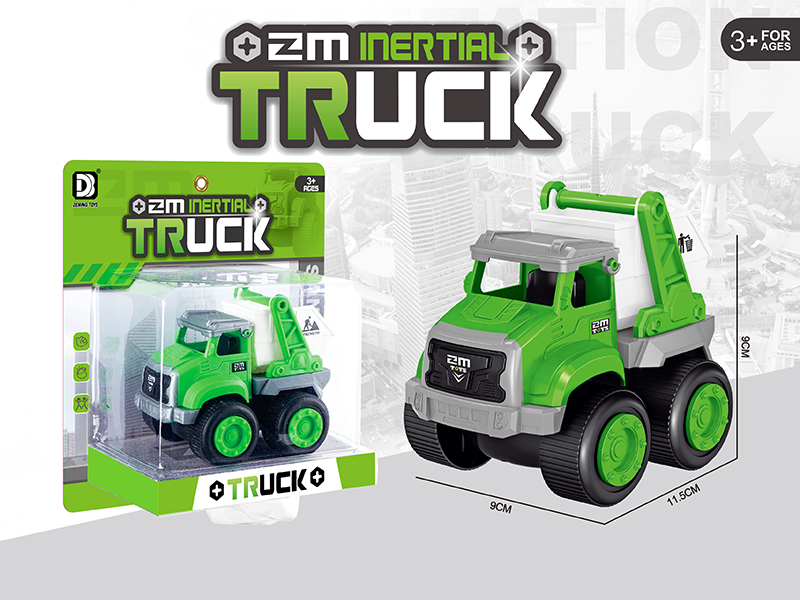 Friction City Sanitation Truck 1pcs