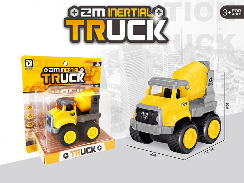 Friction City Engineering Truck 1pcs