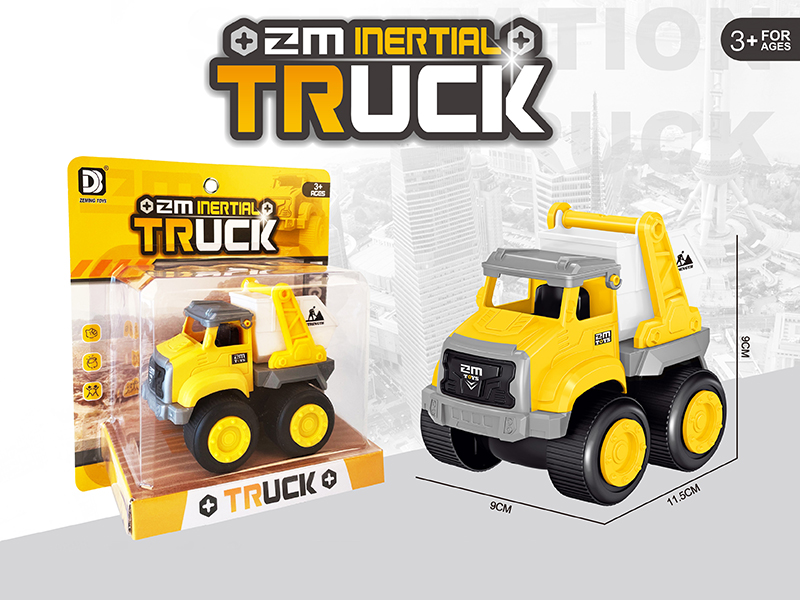 Friction City Engineering Truck 1pcs