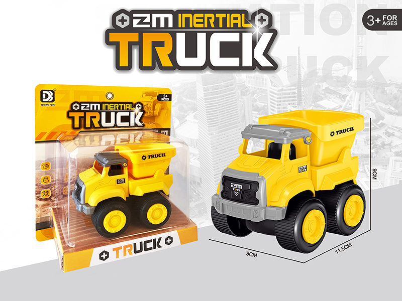 Friction City Engineering Truck 1pcs