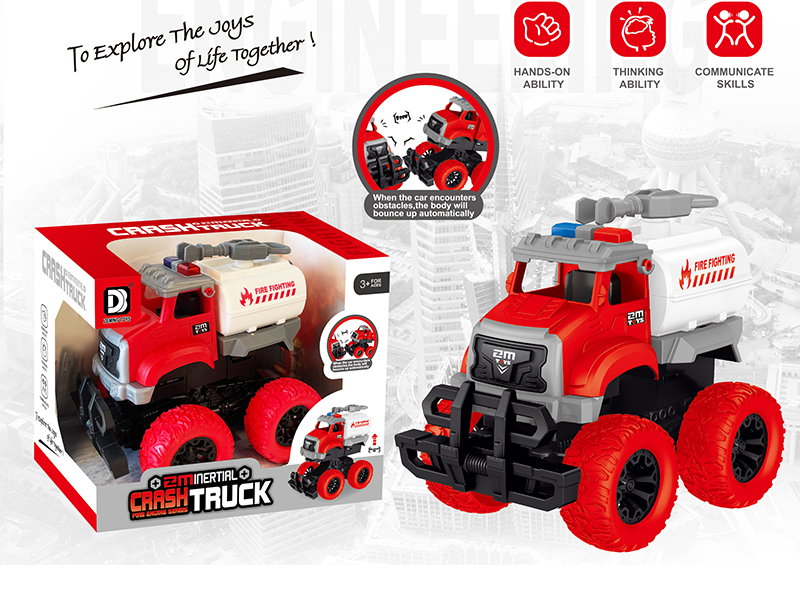 Friction Crash Fire Engine