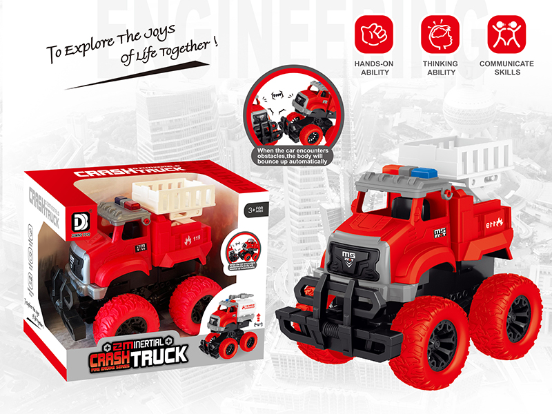 Friction Crash Fire Engine