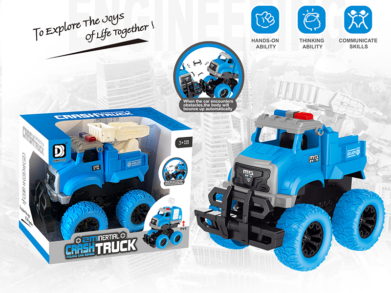 Friction Crash Police Car