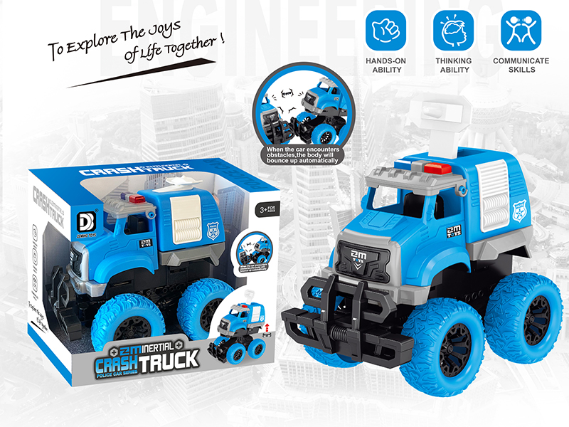 Friction Crash Police Car