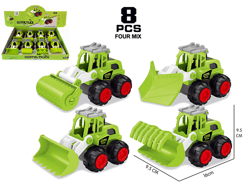 Friction Farm Tractor 8pcs