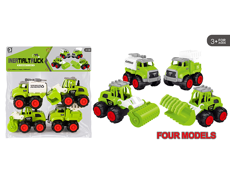 Friction Farm Tractor 4pcs