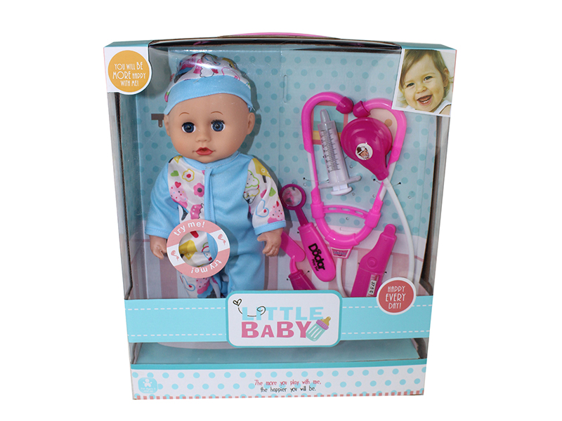 12-Inch Baby Doll Set With 4 Sounds IC