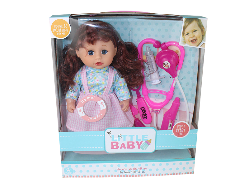 12-Inch Baby Doll Set With 4 Sounds IC