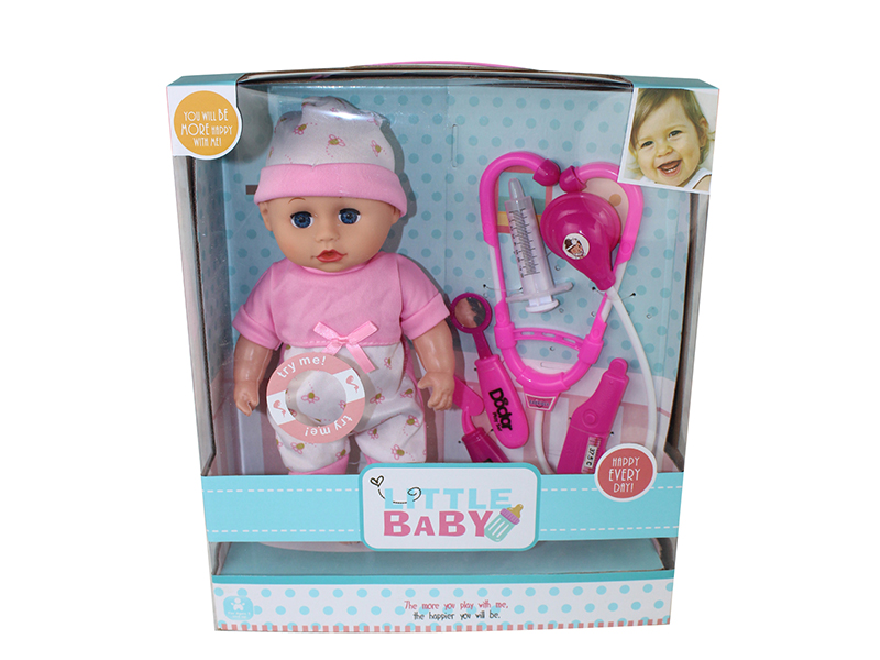 12-Inch Baby Doll Set With 4 Sounds IC