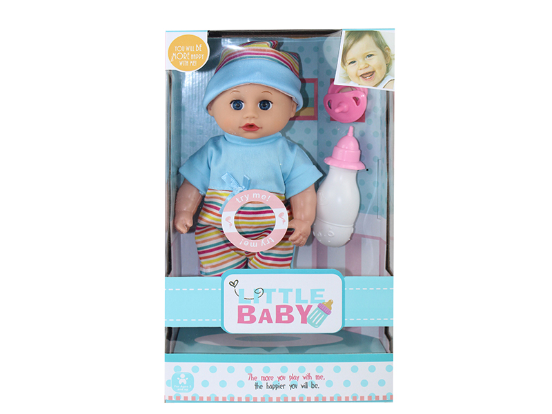 12-Inch Baby Doll With 4 Sounds IC + Pacifier,Feeding-Bottle