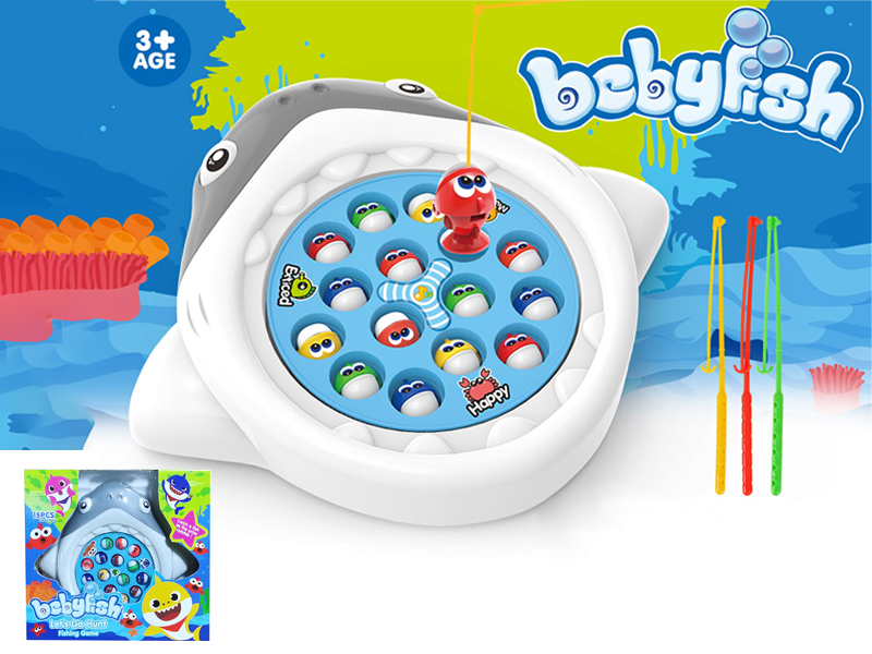 B/O Baby Shark Fishing Table With Music