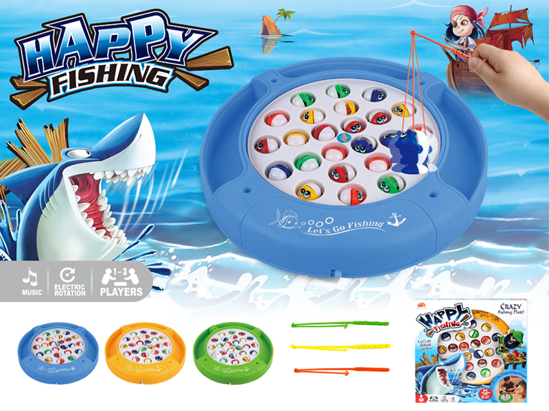 B/O Circular Fishing Table With Music(24 Fish)